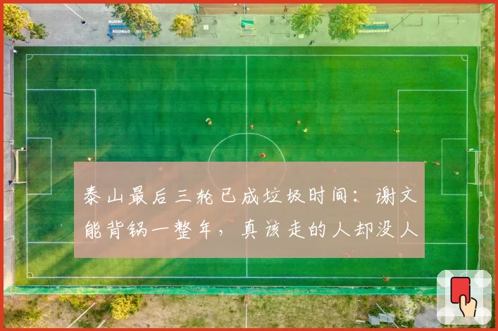 泰山最后三轮已成垃圾时间:谢文能背锅一整年,真该走的人却没人敢提